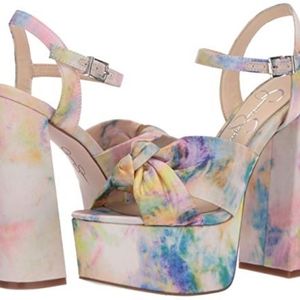 Jessica Simpson Chunky Heel Platform Sandals